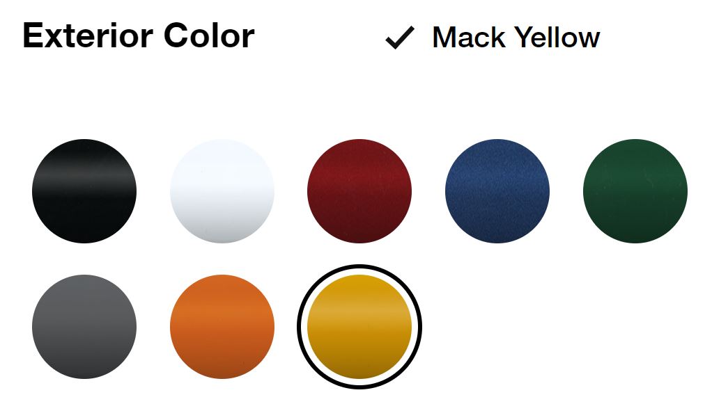 Mack Trucks Paint Codes & Color Charts