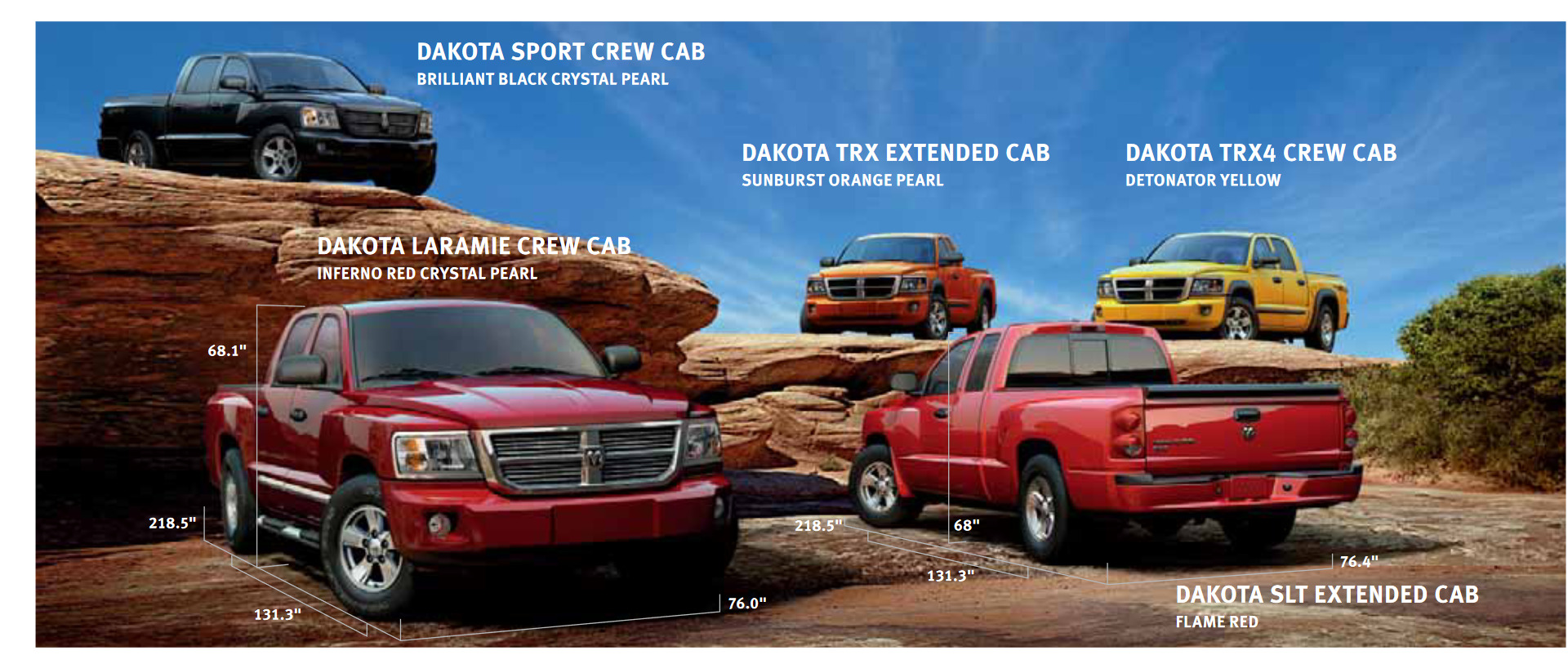 Dodge Dakota Paint Codes & Color Charts