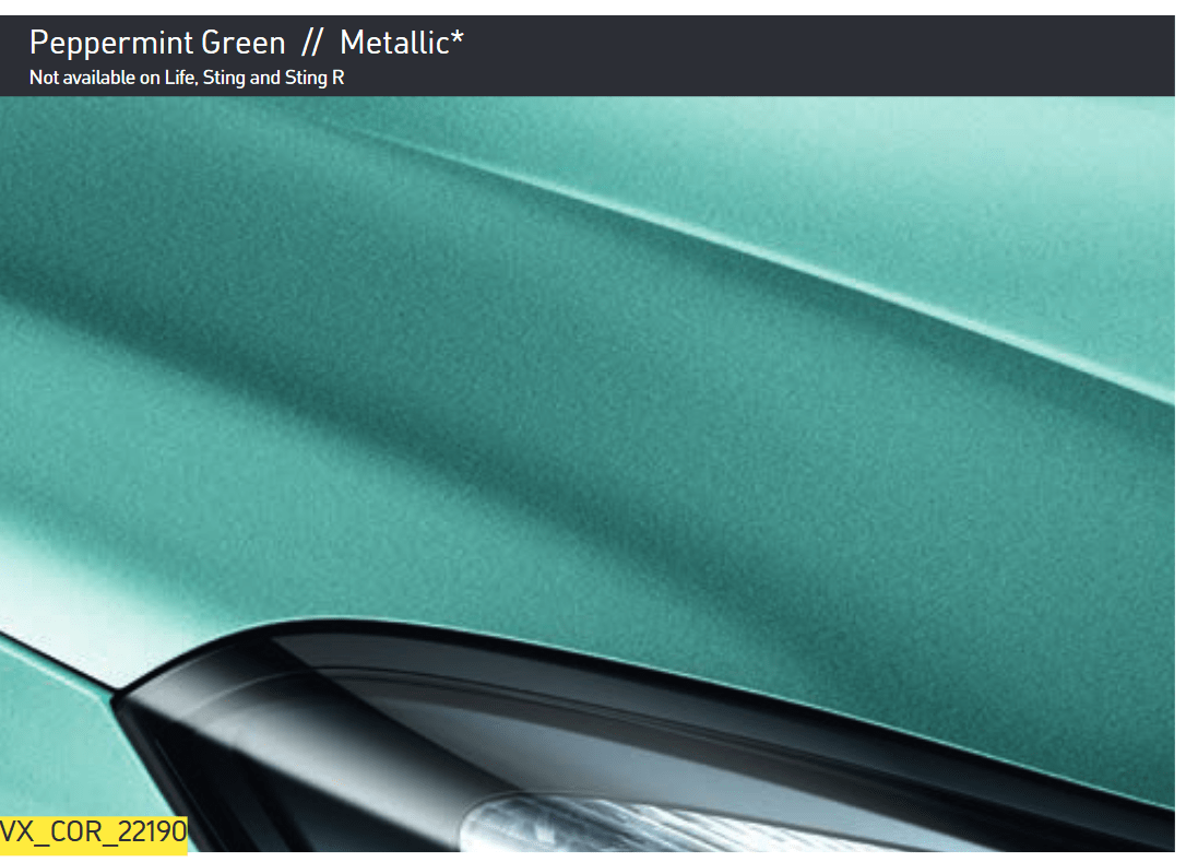 Vauxhall Paint Codes & Color Charts