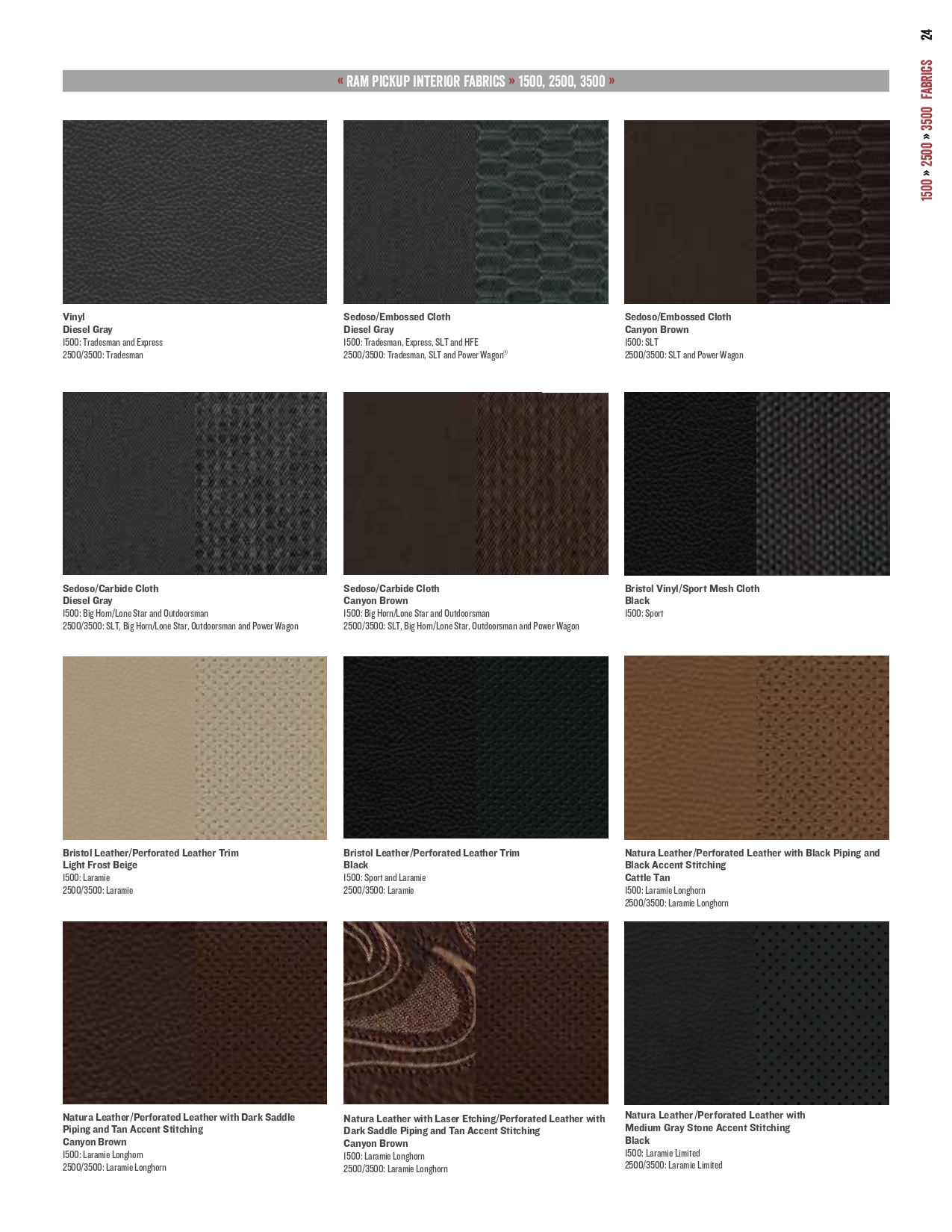 Dodge Ram 2500 Paint Codes & Color Charts