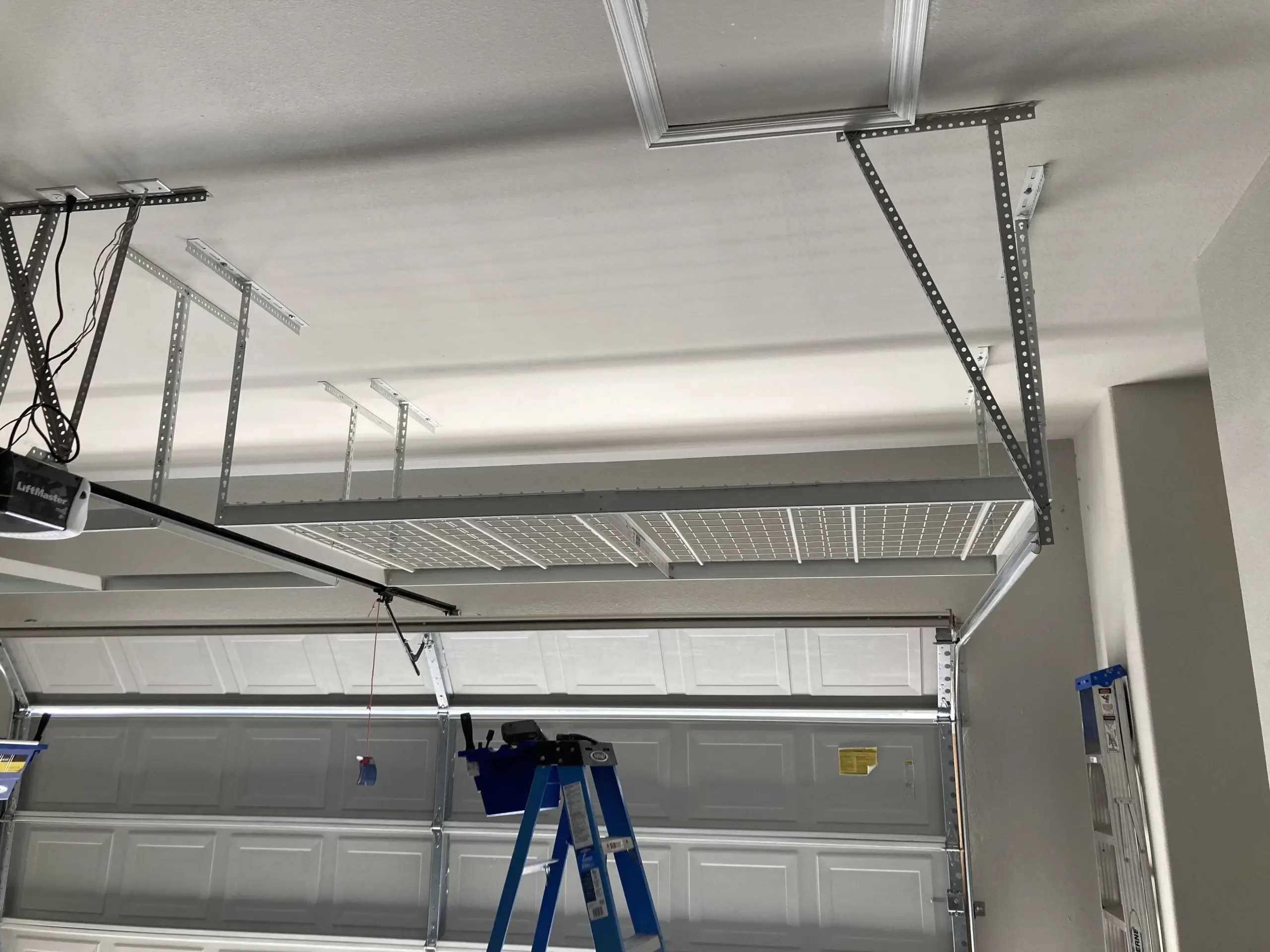 Overhead Garage Storage Rack Installation In Carrollton, TX HDR