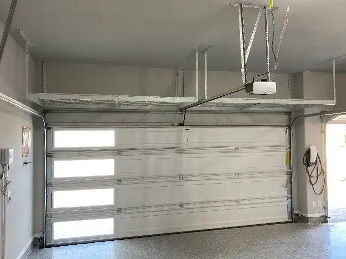 Safe Rack & Overhead Garage Storage Installation in McKinney HDR Garage