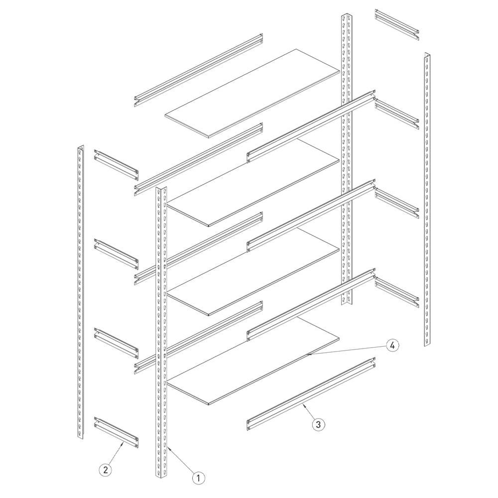 High Quality Boltless Rack For Sale Hongda Shelf 21+ Years