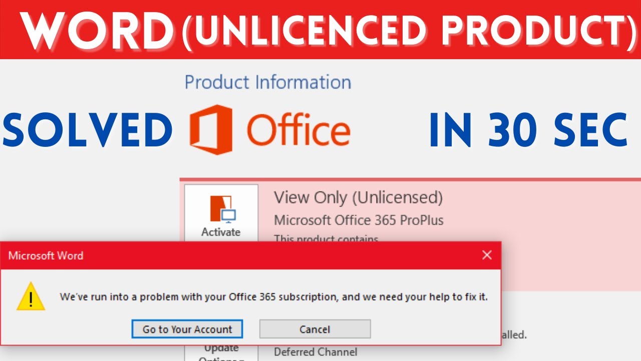 Office Ownership Fixing Unlicensed Product in Microsoft Office HD