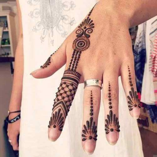 Finger Mehndi Designs 2018 New Style Simple