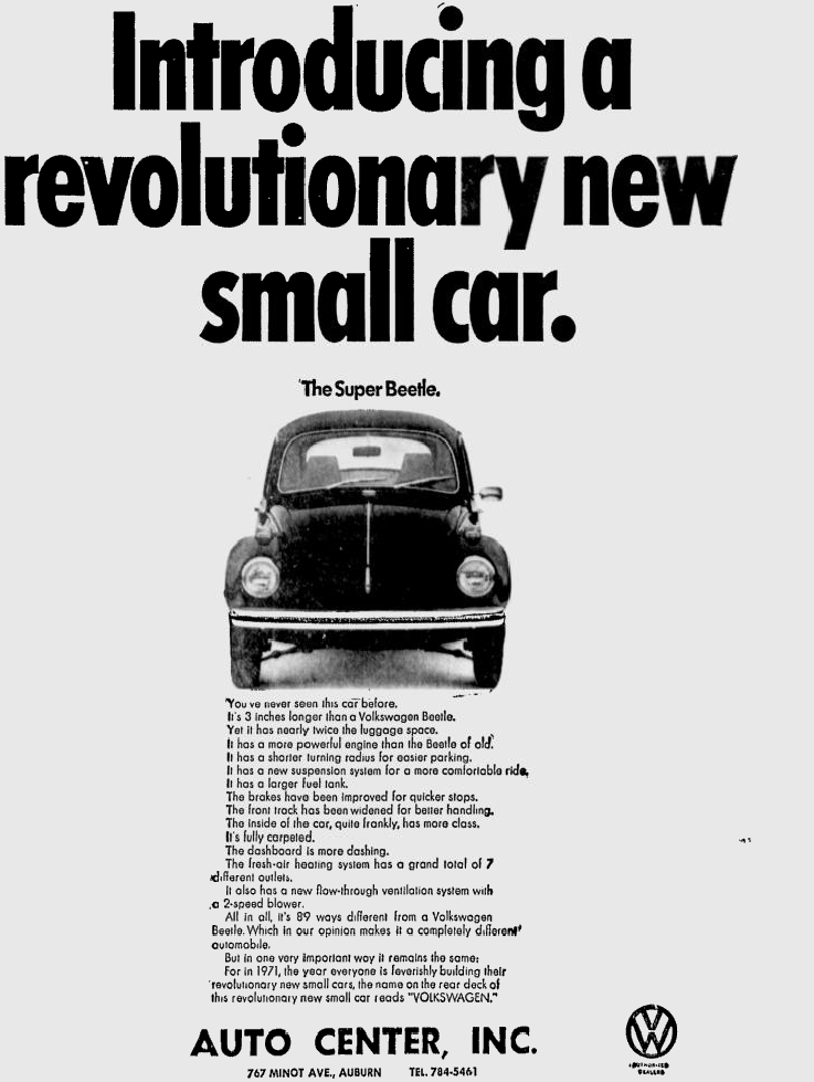 The VW Super Beetle Went Bigger When Everything Else Was Getting