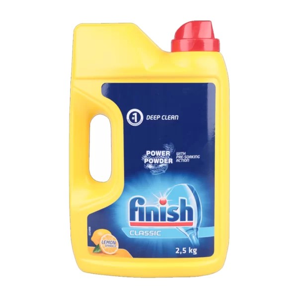 Finish Dishwashing Powder 2.5kg Classic Lemon Head2Toes Beauty Store UAE
