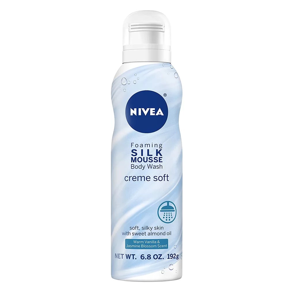 Nivea Body Wash 192g Foaming Silk Mousse Creme Soft Head2Toes Beauty