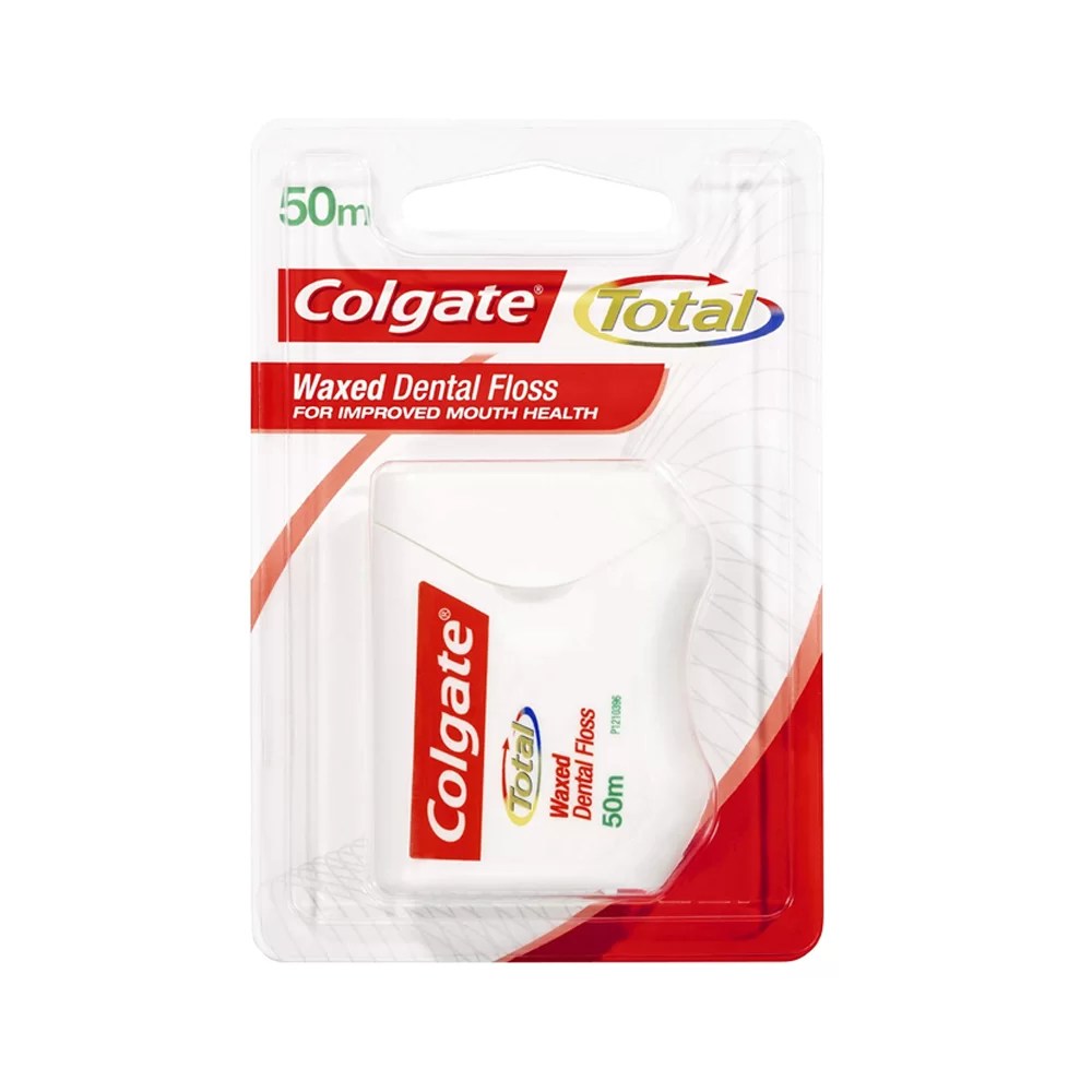 Colgate Dental Floss 50m Total Waxed Head2Toes Beauty Store UAE