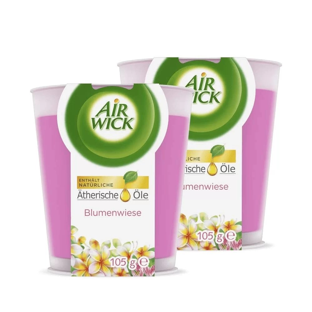 Air Wick Candle 105g Flower Meadow 2pcs set Head2Toes Beauty Store UAE