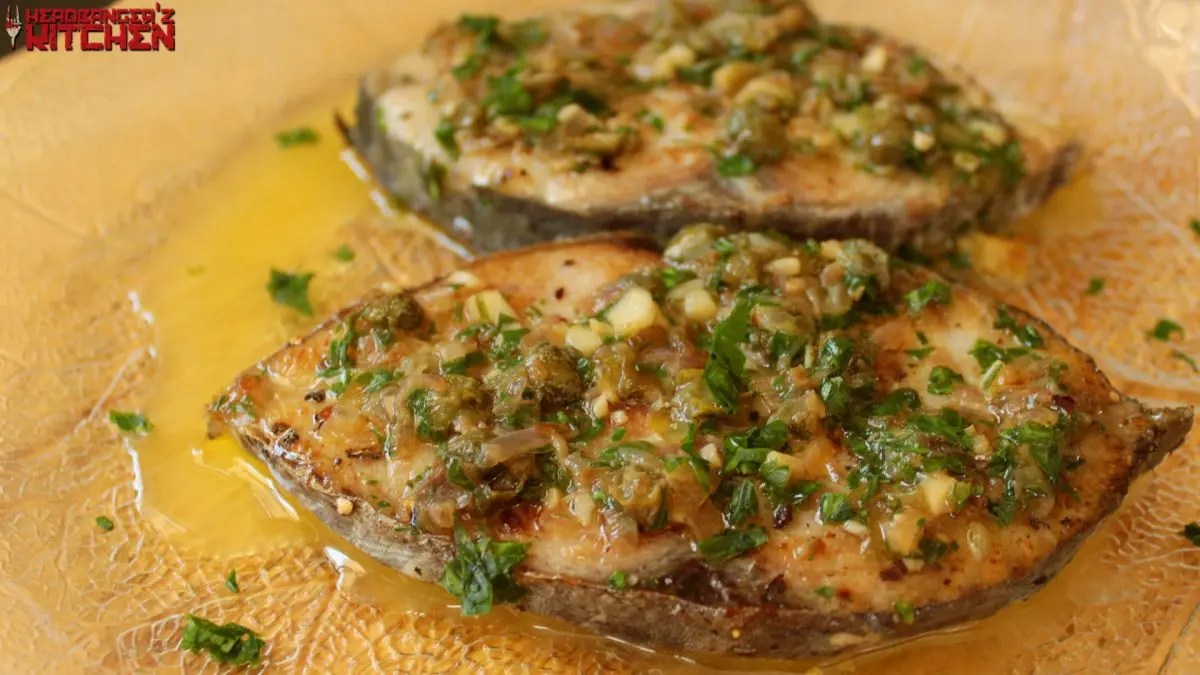 Fish in Lemon Butter Caper Sauce Headbanger's Kitchen