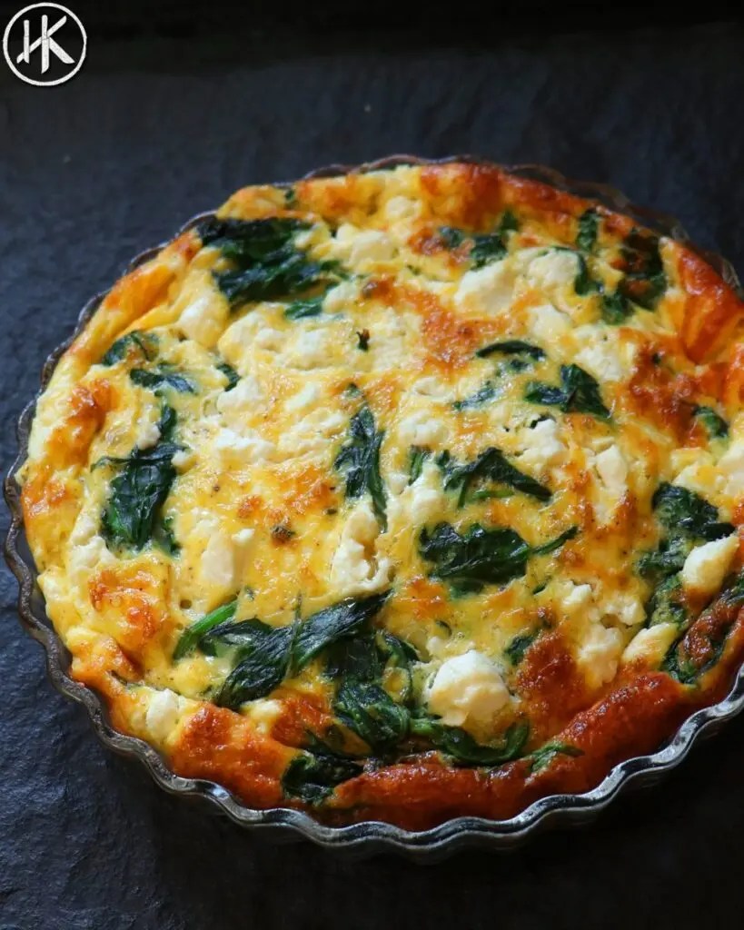 Spinach & Feta Keto Frittata Headbanger's Kitchen