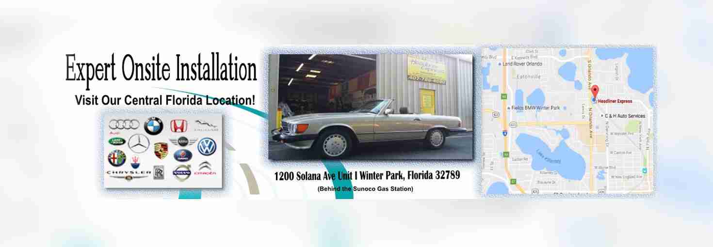 Car Headliner Repair or Replacement - Cloth, Suede & Leather