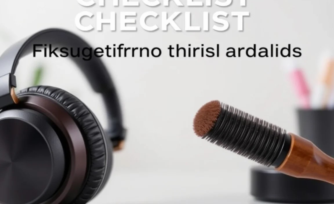 A Quick Reference: Headphone Maintenance Checklist