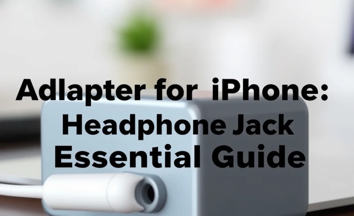 Adapter for iPhone Headphone Jack: Essential Guide