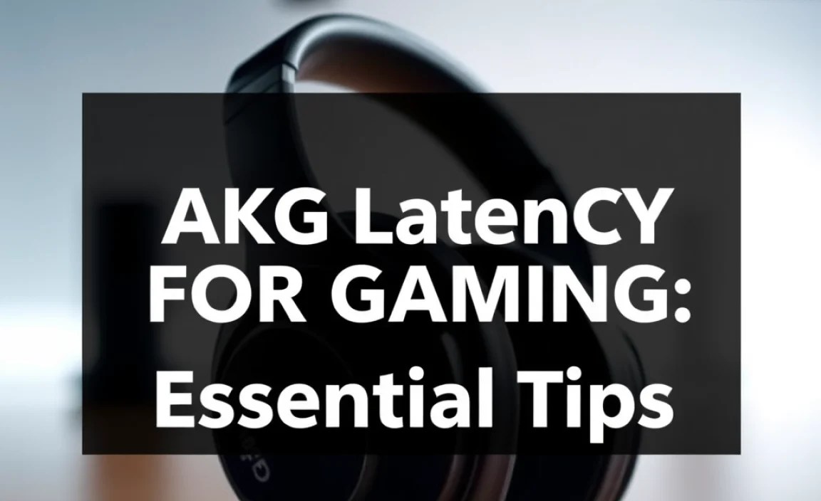 AKG Latency For Gaming: Essential Tips