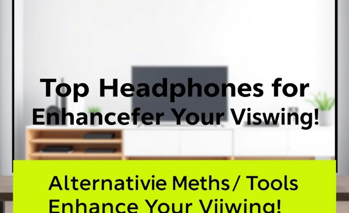 Alternative Methods / Tools