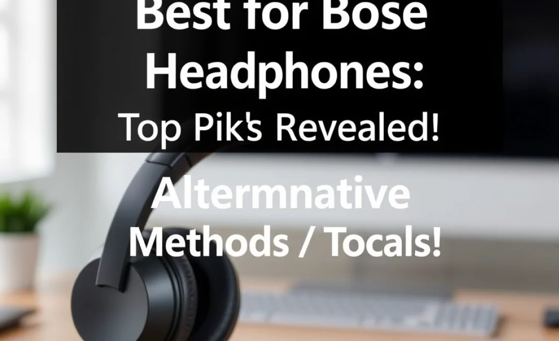 Alternative Methods / Tools