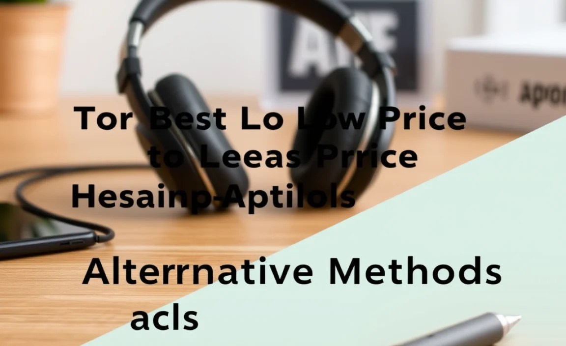 Alternative Methods / Tools
