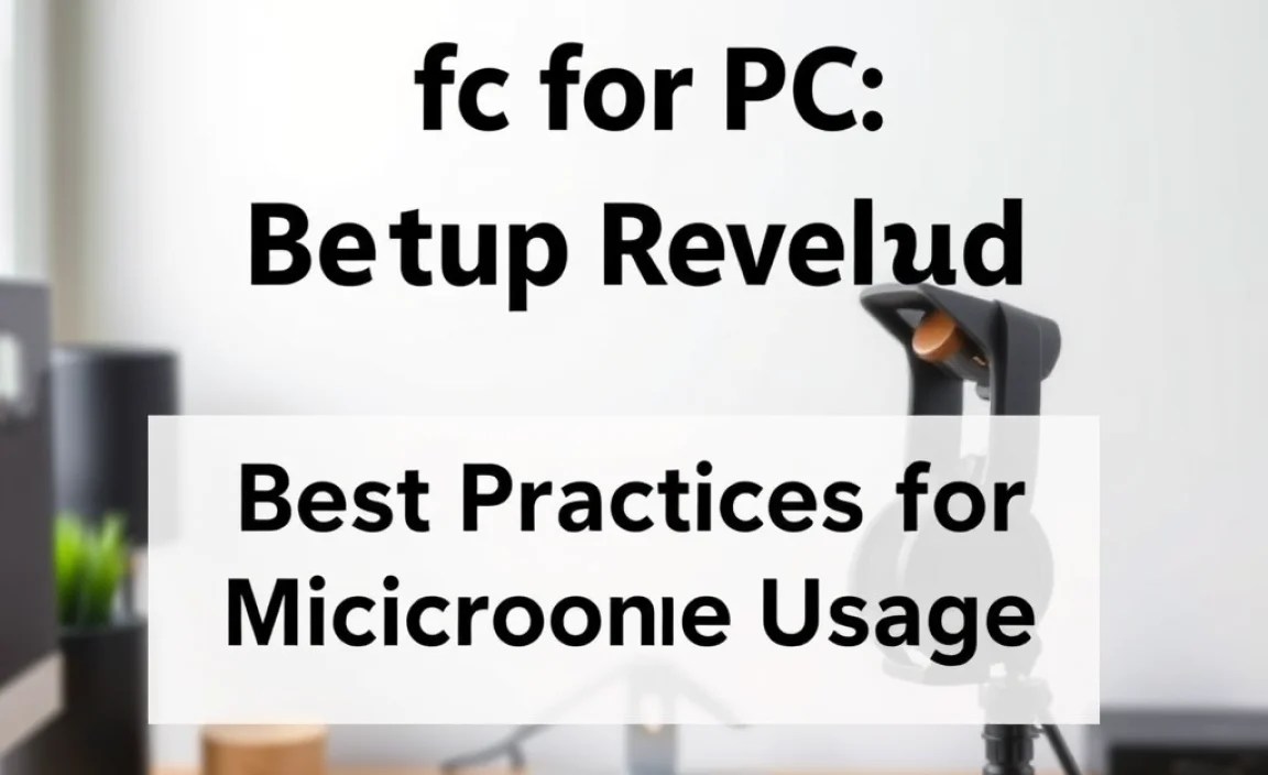 Best Practices for Microphone Usage