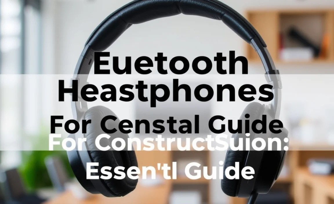 Bluetooth Headphones For Construction: Essential Guide