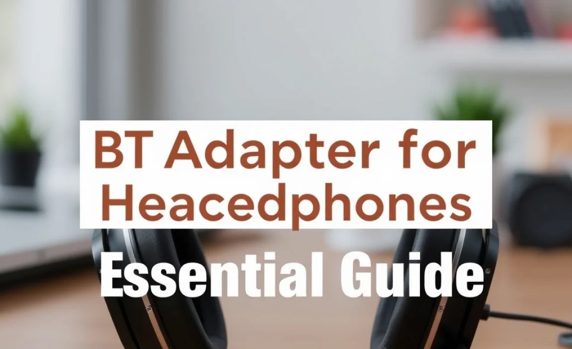 Bt Adapter for Headphones: Essential Guide