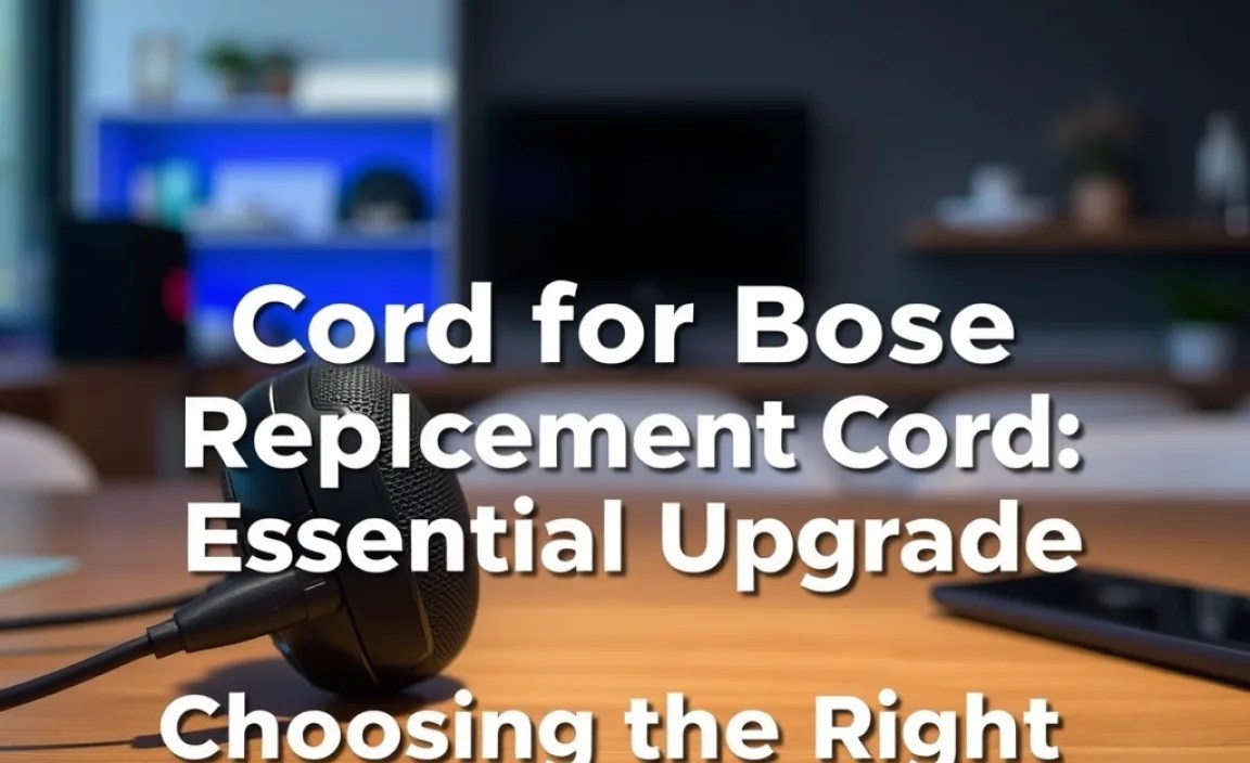 Choosing the Right Replacement Cord: Features to Consider