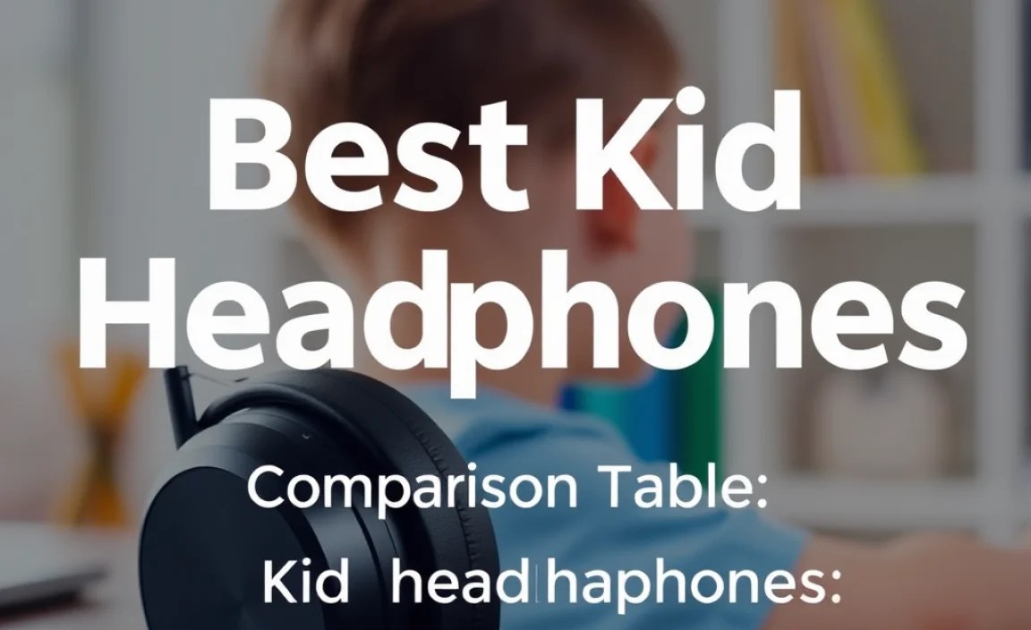 Comparison Table: Kid Headphones for School