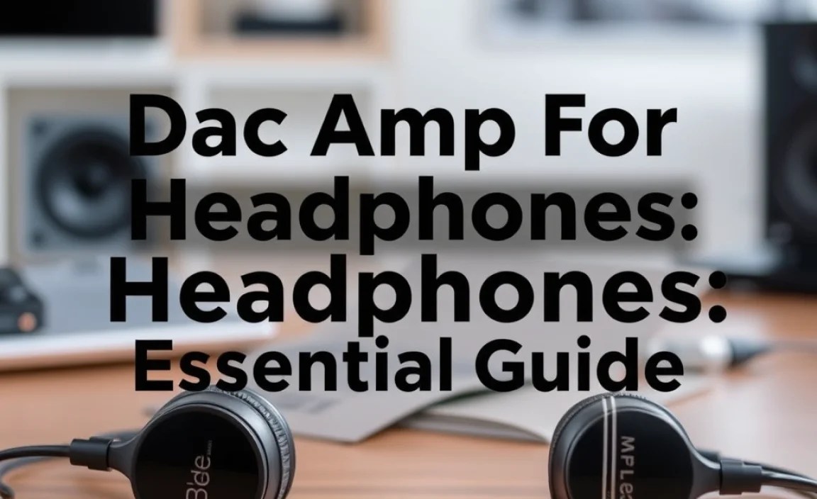 Dac Amp For Headphones: Essential Guide