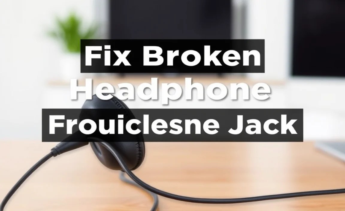 Fix Broken Headphone Jack Troubleshooting: Genius Solution