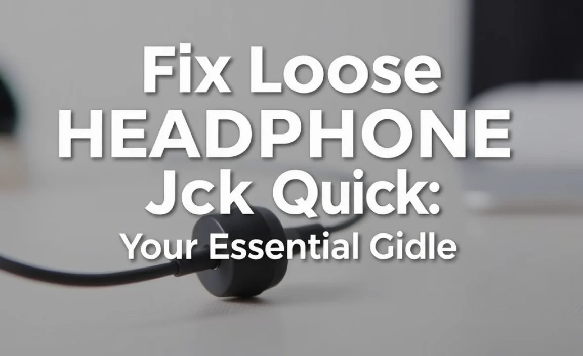 Fix Loose Headphone Jack Quick: Your Essential Guide