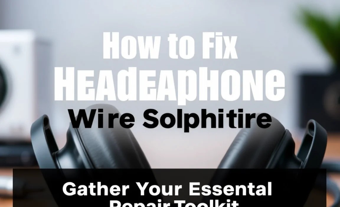 Gather Your Essential Repair Toolkit
