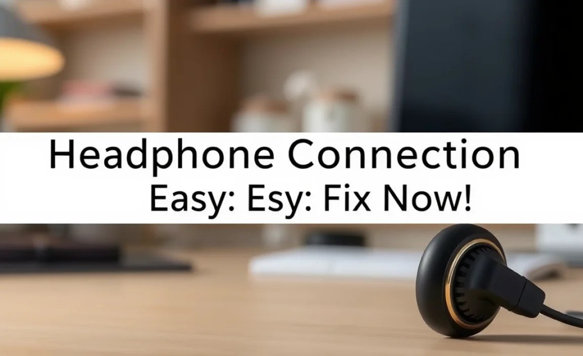 Headphone Connection Issues Easy: Fix Now!