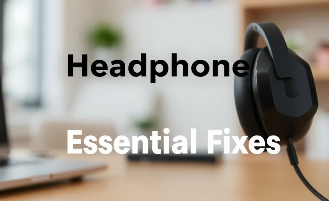 Headphone Connection Issues No Sound: Essential Fixes