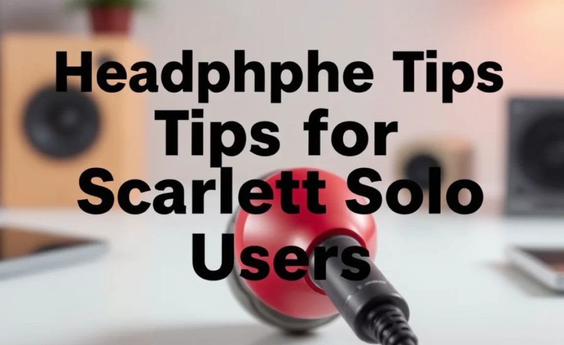Headphone Jack Tips for Scarlett Solo Users