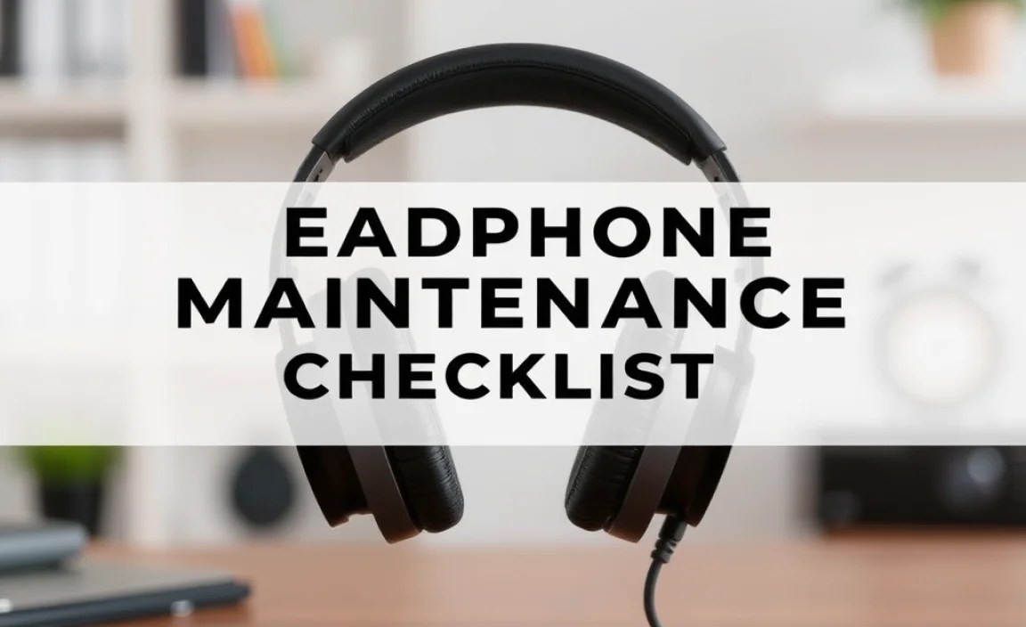 Headphone Maintenance Checklist: Essential Safe Methods