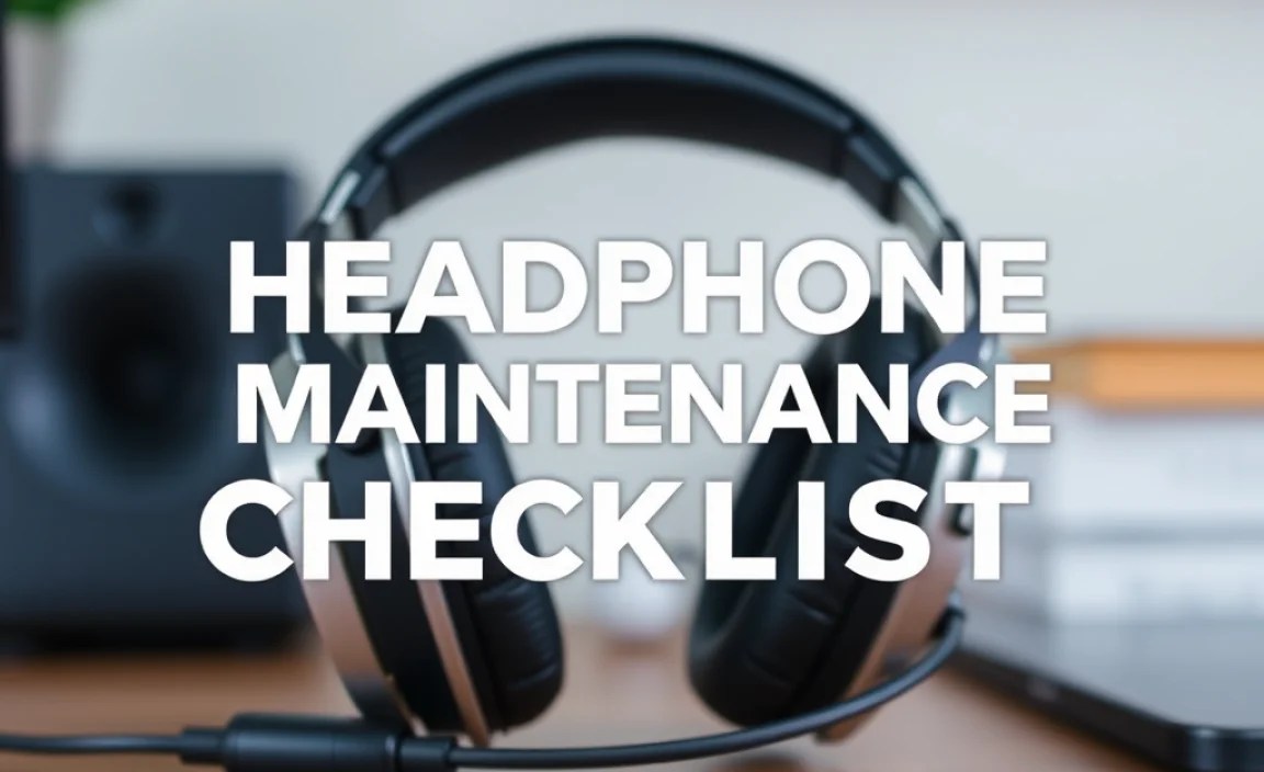 Headphone Maintenance Checklist: Essential Weekly Steps