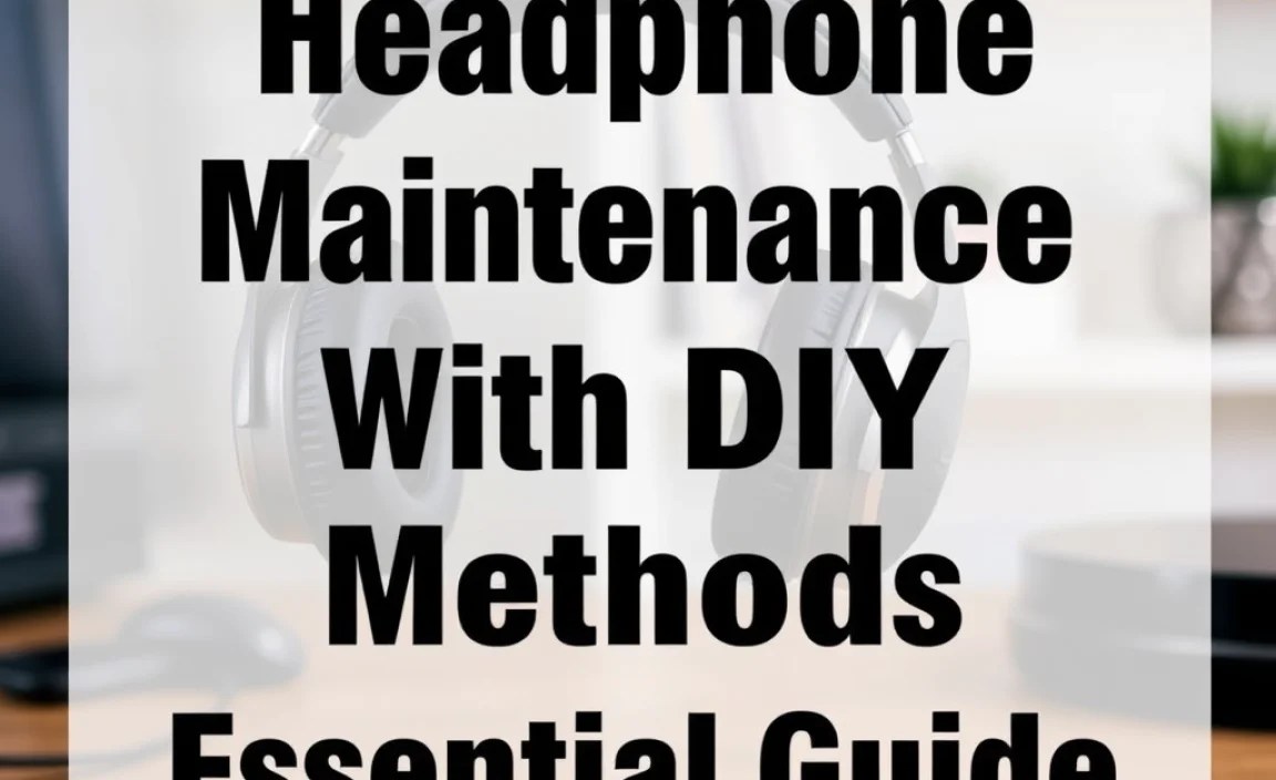 Headphone Maintenance With DIY Methods: Essential Guide