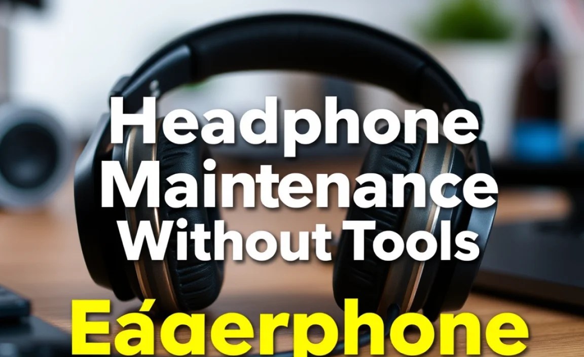 Headphone Maintenance Without Tools: Effortless Guide