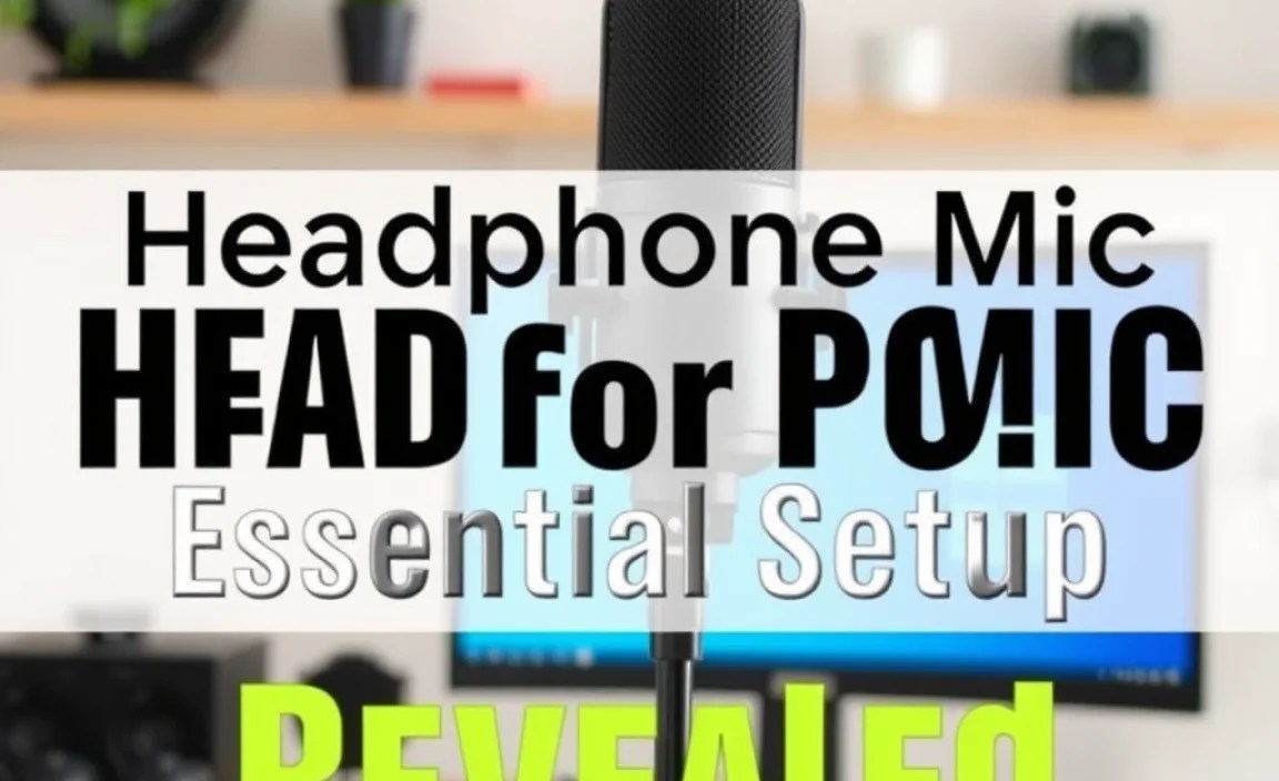 Headphone Mic for PC: Essential Setup Revealed