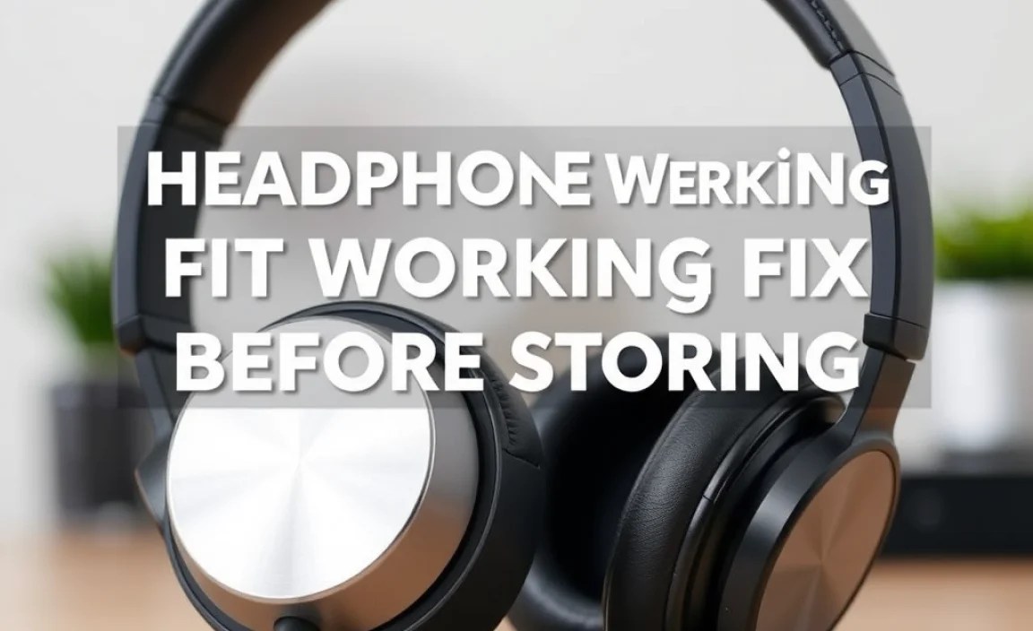 Headphone Not Working Fix Before Storing: Your Essential Guide