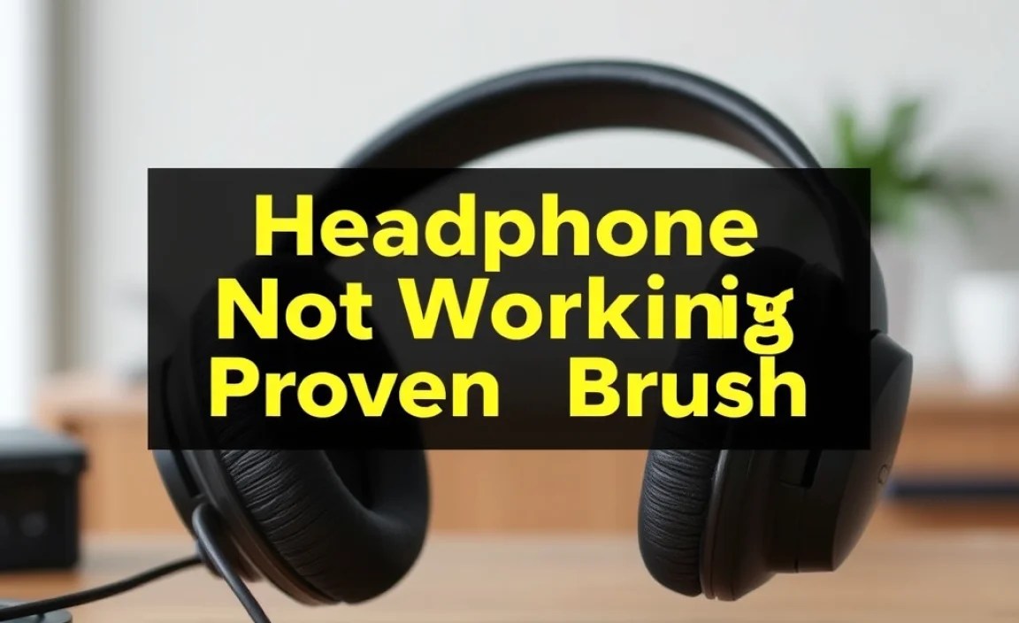 Headphone Not Working Fix: Proven Brush Solution