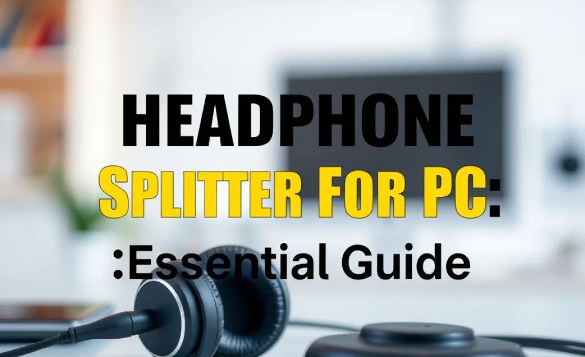 Headphone Splitter For PC: Essential Guide