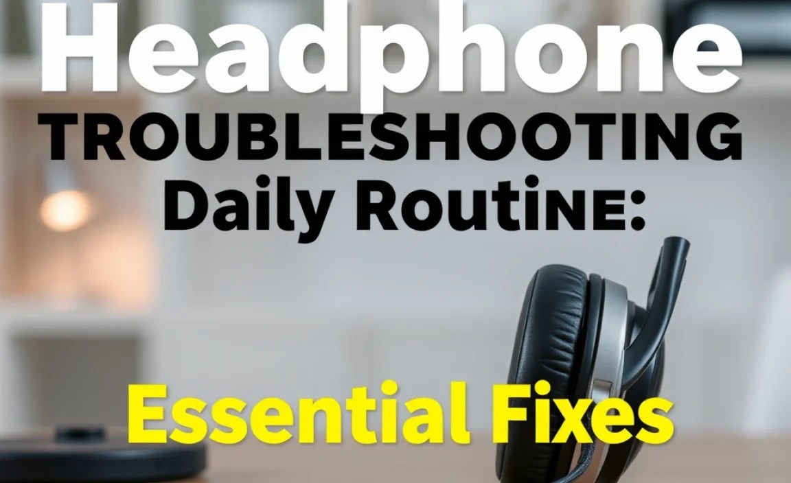 Headphone Troubleshooting Daily Routine: Essential Fixes