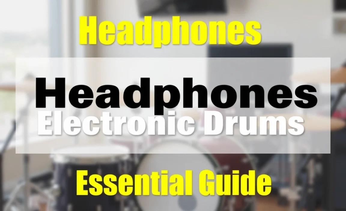 Headphones For Electronic Drums: Essential Guide