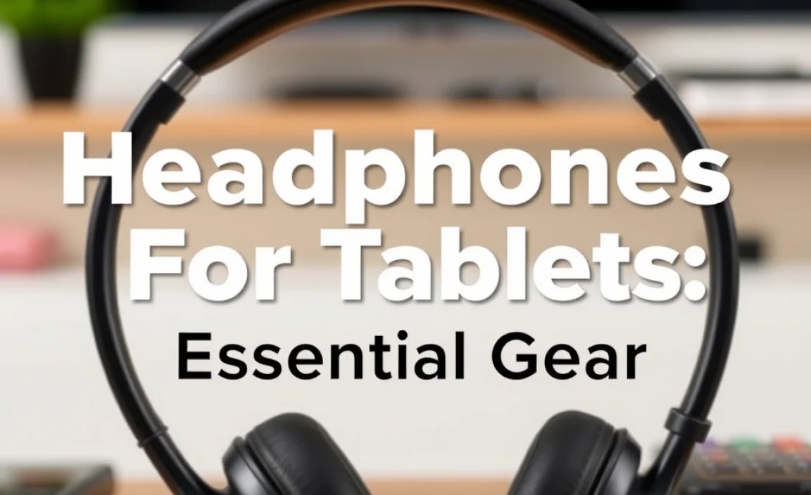 Headphones For Tablets: Essential Gear