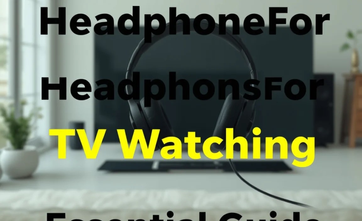 Headphones For TV Watching: Essential Guide