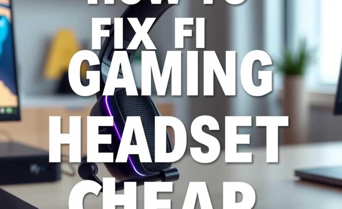 How to Fix Gaming Headset Cheap: Essential Guide