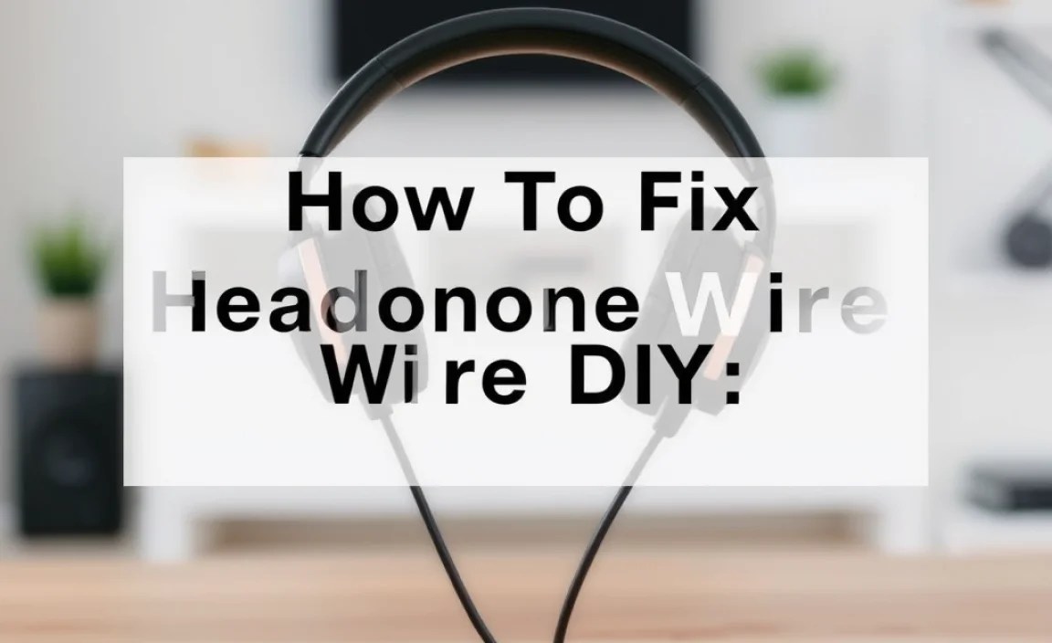 How To Fix Headphone Wire DIY: Genius Solution