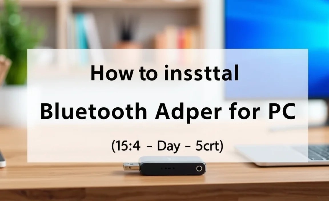 How to Install a Bluetooth Adapter for PC (Step-by-Step Guide)